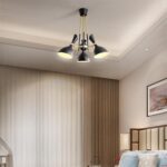 Dutti D0016 Contemporary LED chandelier luxury living room Pendant Light style creative personality restaurant lamp Designer modern minimalist home Iron bedroom study hall light white rose gold 10 head