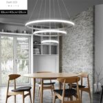 Dutti D0070 LED Chandelier acrylic Modern minimalist restaurant ring Nordic living room creative personality bedroom study room bar lamp 3 ring